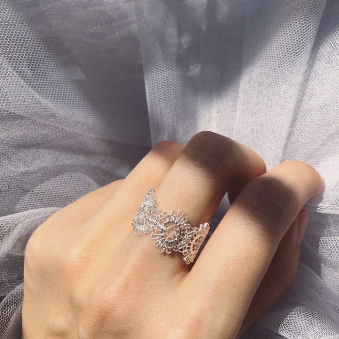Fragile Allure Lace Ring (white) - Image 6