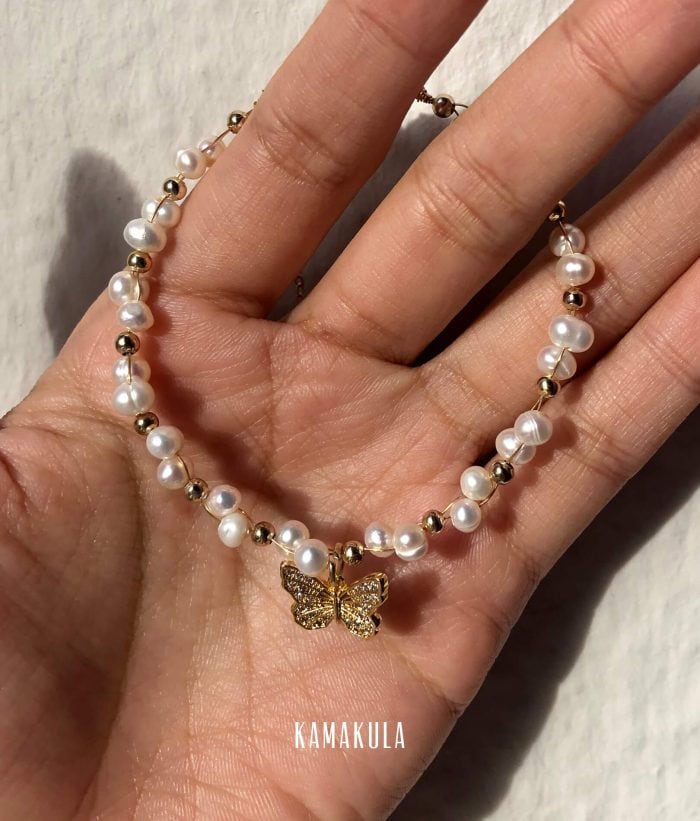 Butterfly Freshwater Pearl Bracelet - Image 6