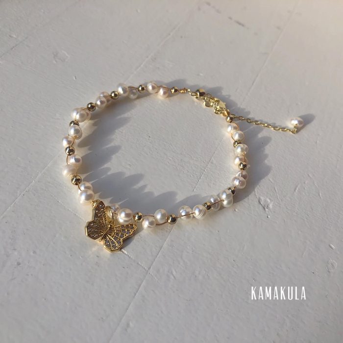 Butterfly Freshwater Pearl Bracelet - Image 7
